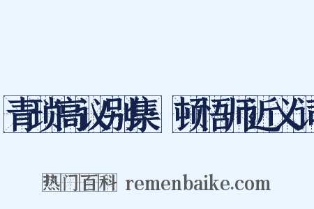青琐高议别集·顿悟师近义词是什么意思的图片